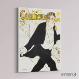 "Artery8 Caudieux Artist Portrait Canvas Wall Art Print Toulouse Lautrec in White - Size: W18"" x H24""" - thumbnail 2