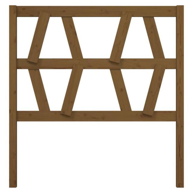 Berkfield Home Beautiful Bed Headboard Honey Brown 81x4x100 cm Solid Wood Pine - Size: 81 x 4 x 100 cm - image 1