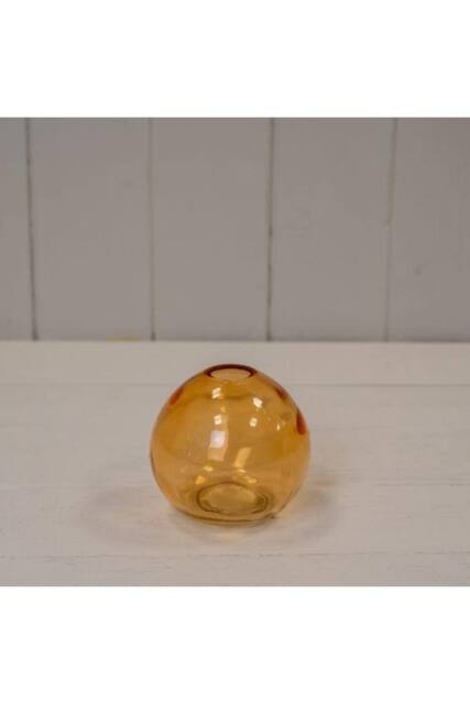 KDMD Cognac Globe Glass Vase in Orange - image 1