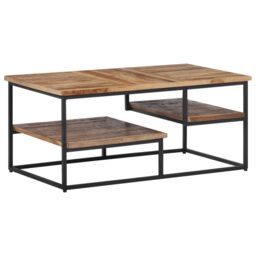 Berkfield Home Coffee Table 90x50x39 cm Solid Reclaimed Teak in Brown - Size: 90 x 50 x 39 cm