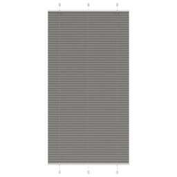 Berkfield Home Pleated Blind Anthracite 105x200 cm Fabric Width 104.4 cm Polyester in Dark Grey - thumbnail 2
