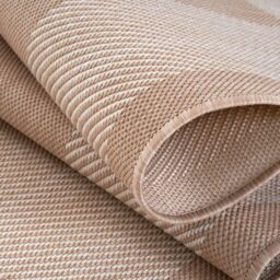 THE RUGS Outdoor Indoor Bordered Garden Patio Rug Weather Resistant in Beige - Size: 200 cm x 290 cm - thumbnail 4
