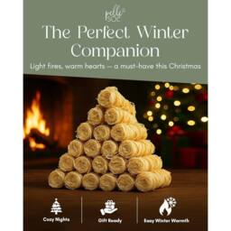 Pelle & Sol 600 Pack Natural Firelighters Long Burning for Wood Burners - thumbnail 3