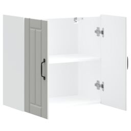 Berkfield Home Kitchen Wall Cabinet Lucca White Engineered Wood - thumbnail 6