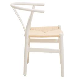 Orsina Decent Wishbone Antique White Chair, Scandinavian Swivel Dining Chair For Dining Room, Stylish Modern Chair - thumbnail 5