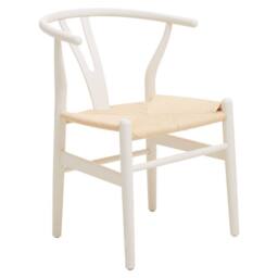 Orsina Decent Wishbone Antique White Chair, Scandinavian Swivel Dining Chair For Dining Room, Stylish Modern Chair - thumbnail 2