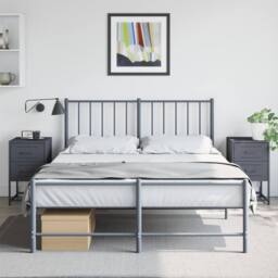 Berkfield Home Bedside Cabinets 2 pcs Anthracite 36x39x60.5 cm Steel in Dark Grey - thumbnail 3