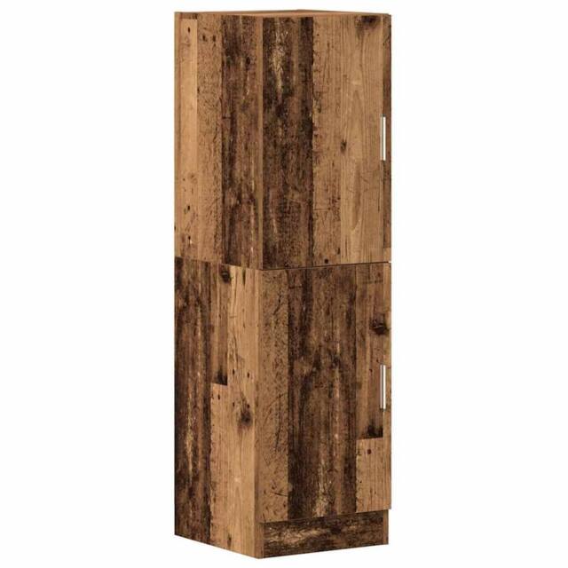 Berkfield Home Kitchen Cabinet Old Wood 38x41.5x131.5 cm Engineered Wood in Brown - image 1