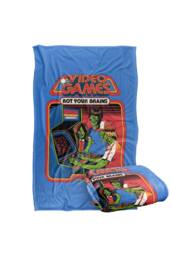Steven Rhodes Video Games Rot Your Brains Super Soft Throw Blanket - Size: Small - thumbnail 2