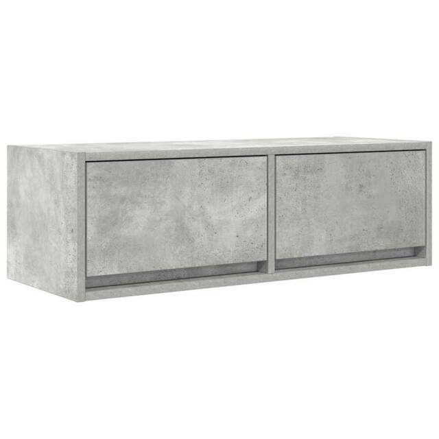 Berkfield Home TV Cabinet Concrete Grey 80x31x25.5 cm Engineered Wood - image 1