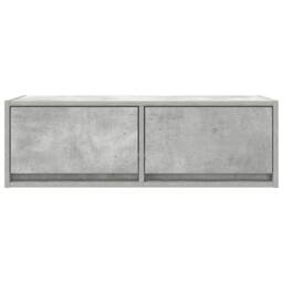 Berkfield Home TV Cabinet Concrete Grey 80x31x25.5 cm Engineered Wood - thumbnail 6