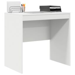Berkfield Home Desk White 80x50x76 cm Engineered wood - Size: 80 x 50 x 76 cm - thumbnail 3