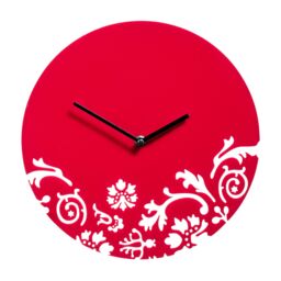 Orsina Maison by Premier Acrylic Wall Clock in Red - thumbnail 1