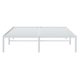 Berkfield Home Metal Bed Frame White 150x200 cm King Size - thumbnail 5