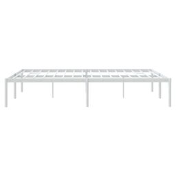 Berkfield Home Metal Bed Frame White 150x200 cm King Size - thumbnail 6