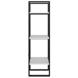 Berkfield Home 3-Tier Book Cabinet White 40x30x105 cm Engineered Wood - Size: 40 x 30 x 105 cm - thumbnail 6