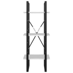 Berkfield Home 3-Tier Book Cabinet White 40x30x105 cm Engineered Wood - Size: 40 x 30 x 105 cm - thumbnail 5