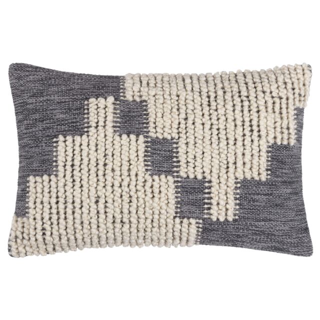 HOEM Himal Woven Knot Cushion in Blue - Size: 40 cm x 60 cm - image 1