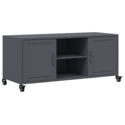 Berkfield Home TV Cabinet Anthracite 100.5x39x43.5 cm Steel in Dark Grey - thumbnail 1