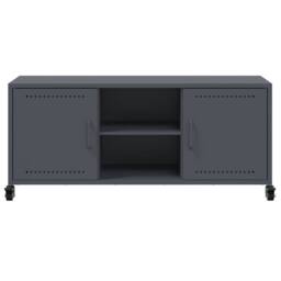 Berkfield Home TV Cabinet Anthracite 100.5x39x43.5 cm Steel in Dark Grey - thumbnail 6