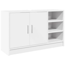 Berkfield Home Sink Cabinet White 90x29x55 cm Engineered Wood - Size: 90 x 29 x 55 cm - thumbnail 2