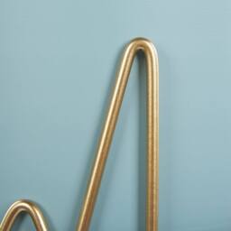 Wyld and Coco Blue Gold Iron Plant Stand 19 x 19 x 39 cm Indoor Outdoor - thumbnail 6