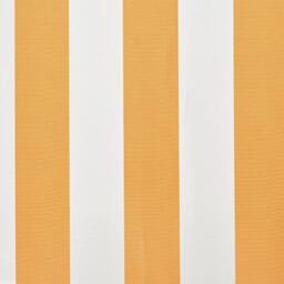 Berkfield Home Awning Top Sunshade Canvas Sunflower Yellow & White 4 x 3 m - thumbnail 4
