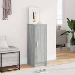 Berkfield Home Shoe Cabinet Grey Sonoma 32x35x92 cm Engineered Wood - Size: 32 x 35 x 92 cm - thumbnail 2