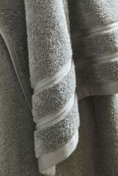 CHRISTY 'Antalya' 100% Turkish Cotton 4 Piece Luxury Bath Towel Set in Grey - thumbnail 3