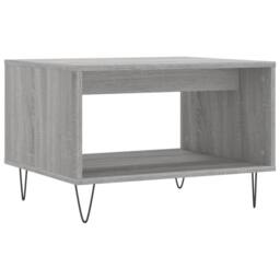 Berkfield Home Coffee Table Grey Sonoma 60x50x40 cm Engineered Wood - Size: 60 x 50 x 40 cm - thumbnail 1