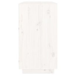 Berkfield Home Sideboard White 100x40x75 cm Solid Wood Pine - Size: 100 x 40 x 75 cm - thumbnail 5