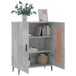 Berkfield Home Sideboard Concrete Grey 69.5x34x90 cm Engineered Wood - thumbnail 4