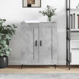 Berkfield Home Sideboard Concrete Grey 69.5x34x90 cm Engineered Wood - thumbnail 2