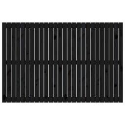 Berkfield Home Wall Headboard Black 166x3x110 cm Solid Wood Pine - Size: 166 x 3 x 110 cm - thumbnail 4