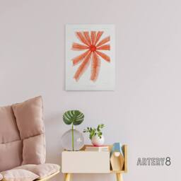 "Artery8 Brisingida Starfish Marine Life Albert I Canvas Wall Art Print in White - Size: W12"" x H16""" - thumbnail 3