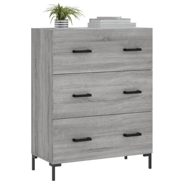 Berkfield Home Sideboard Grey Sonoma 69.5x34x90 cm Engineered Wood - image 1