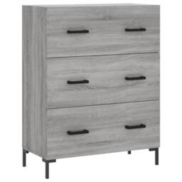 Berkfield Home Sideboard Grey Sonoma 69.5x34x90 cm Engineered Wood - thumbnail 3