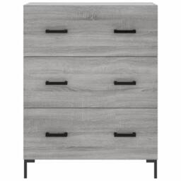 Berkfield Home Sideboard Grey Sonoma 69.5x34x90 cm Engineered Wood - thumbnail 5