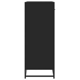 Berkfield Home Shoe Cabinet Black 75x38x97.5 cm Engineered Wood & Metal - thumbnail 5