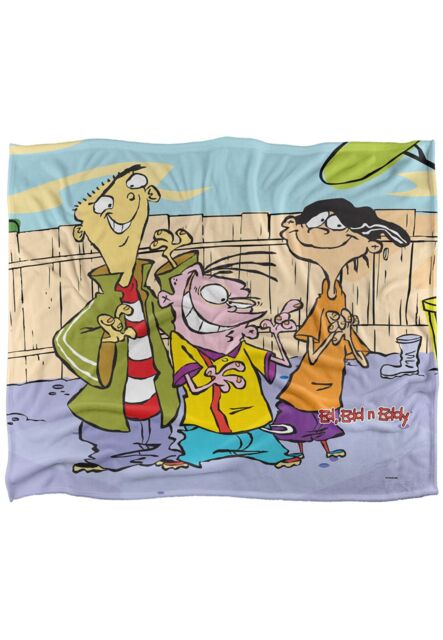 Cartoon Network Ed Edd N Eddy Backyard Boys Silky Touch Super Soft Throw Blanket 152 X 127 cm in White - image 1