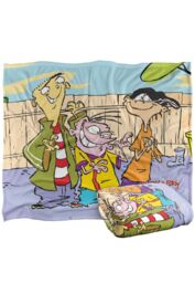 Cartoon Network Ed Edd N Eddy Backyard Boys Silky Touch Super Soft Throw Blanket 152 X 127 cm in White - thumbnail 2