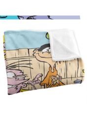 Cartoon Network Ed Edd N Eddy Backyard Boys Silky Touch Super Soft Throw Blanket 152 X 127 cm in White - thumbnail 3