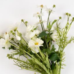 Scottish Everlastings Ltd 45cm White Poppy, Rose & Cosmo Bouquet - thumbnail 2