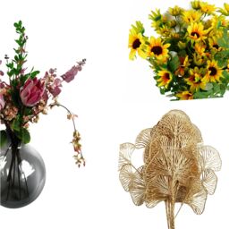 Pegdev Pack of 6 100cm Artificial Poppy Stem with 2 Faux Poppies in Red - thumbnail 5