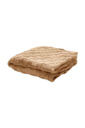 Living and Home Reversible Soft Checkered Throw Blanket in Light Brown - Size: Small - thumbnail 7