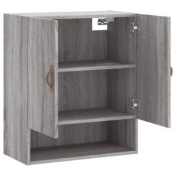 Berkfield Home Wall Cabinet Grey Sonoma 60x31x70 cm Engineered Wood - Size: 60 x 31 x 70 cm - thumbnail 6