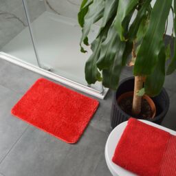 Allure Bath Fashions Bling Microfibre Non-Slip Sparkle Bath Mat in Red - thumbnail 3
