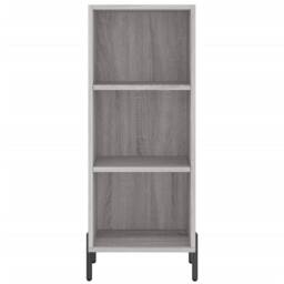 Berkfield Home Highboard Grey Sonoma 34.5x34x180 cm Engineered Wood - thumbnail 6