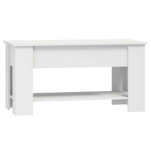 Berkfield Home Modern Coffee Table White 101x49x52 cm Engineered Wood - Size: 101 x 49 x 52 cm - image 1
