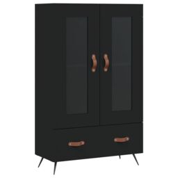 Berkfield Home Highboard Black 69.5x31x115 cm Engineered Wood - thumbnail 2